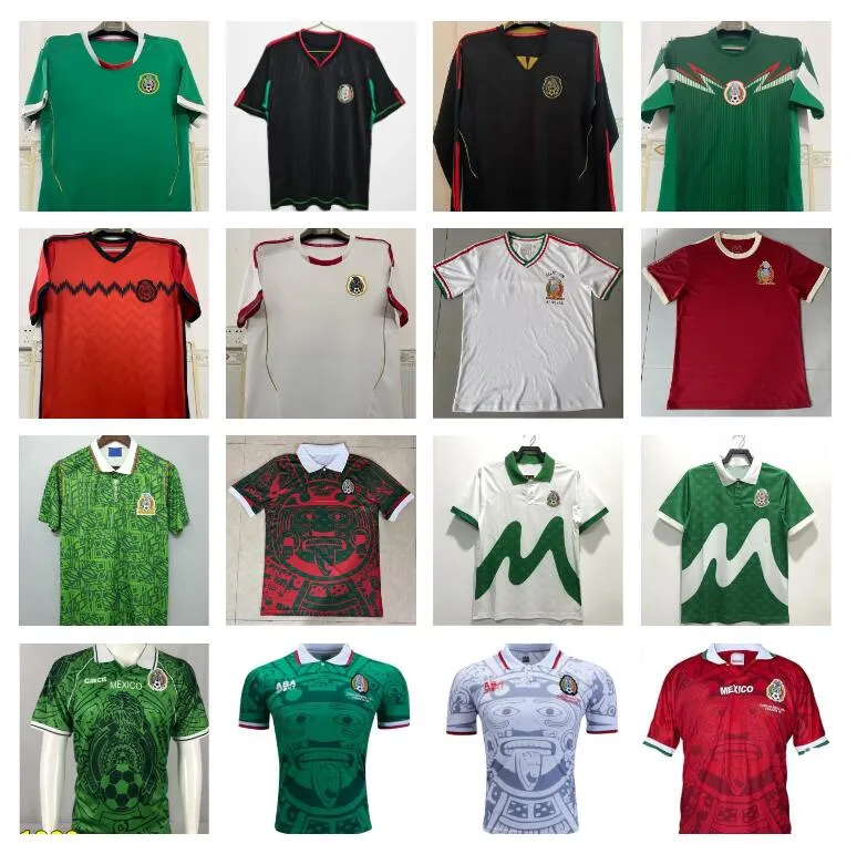 1994 1995 1997 1998 2010 2011 2013 2014 2014 Meksyk retro piłkarski koszulki Vintage Camiseta de Futbol Home Green Football Shirt Chicharito C.Blanco J.Hernandez R.Marquez