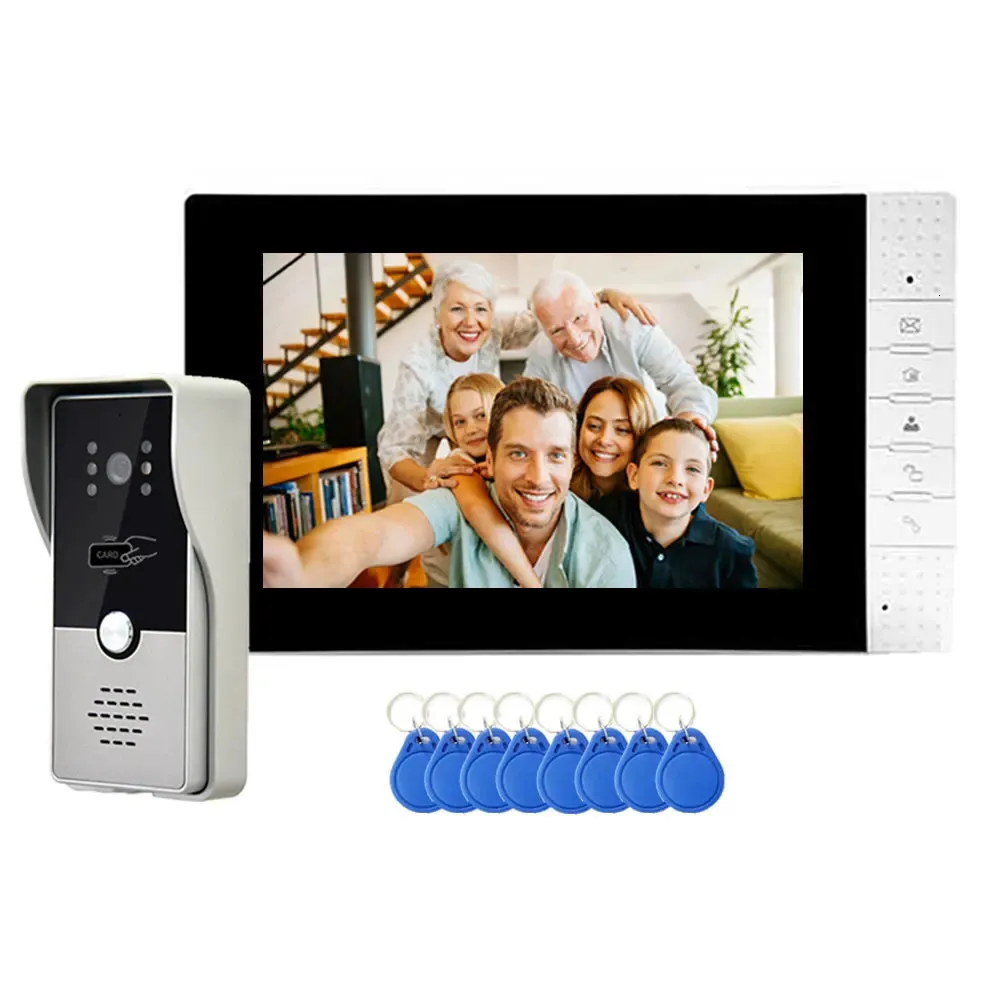 7 Security System Video Door Phone - Waterproof RFID Intercom Doorbell ...