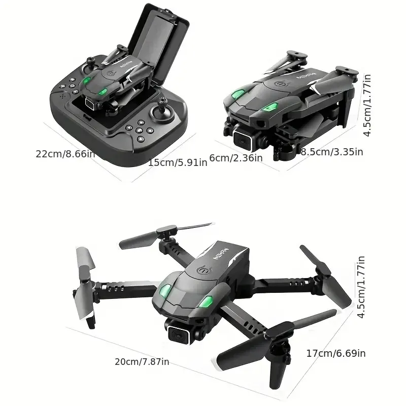 S128 Mini Drone HD double caméra trois côtés évitement d'obstacles pression d'air hauteur fixe professionnel RC Drone pliable quadrirotor jouets cadeaux