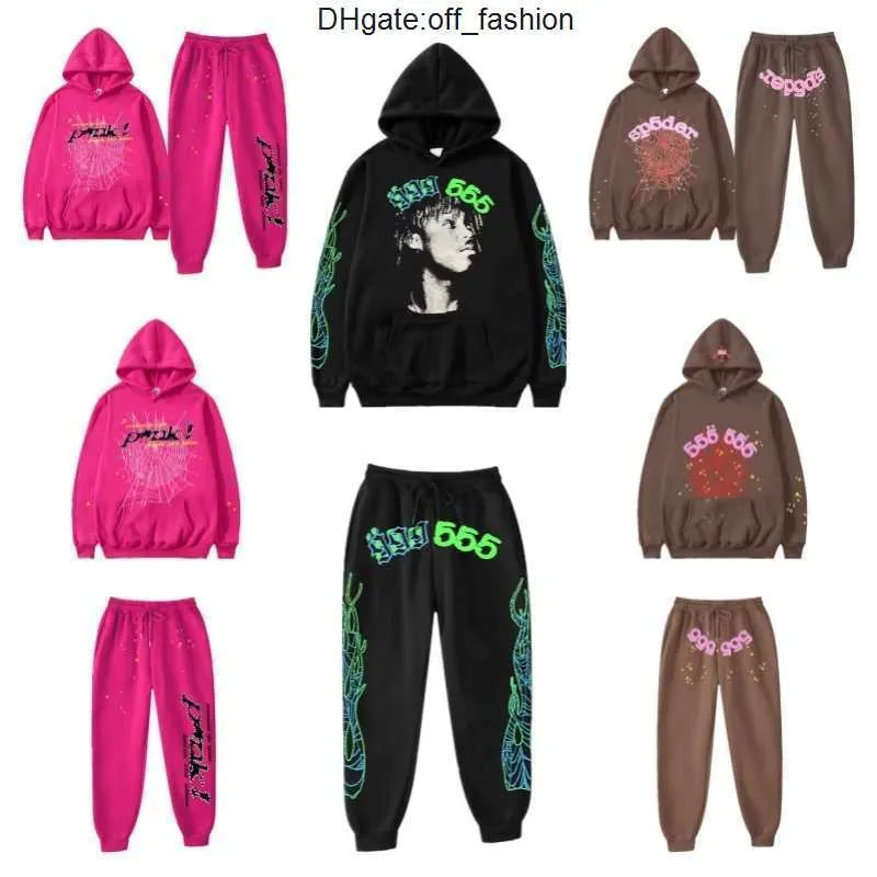 Aranha hoodies rosa aranha hoodie Young Thug sp5der treino 55555 homens mulheres web jaqueta moletom aranhas 555 lpm eua tamanho S-XL 1BOQ