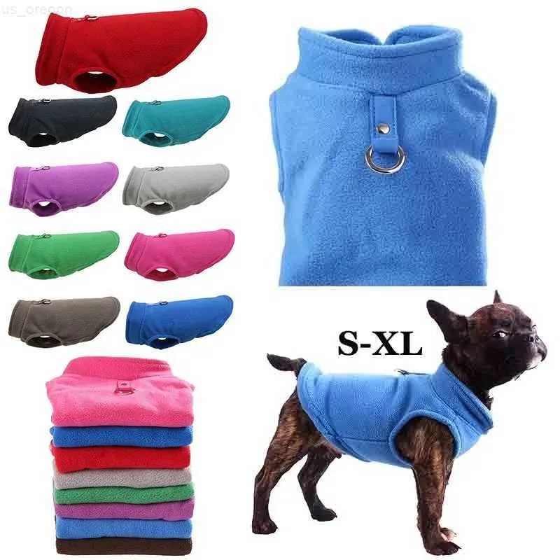 Dog Apparel Winter Dog Clothes for Small Dogs/Cats Warm Fleece Sweaters Vest Harness Jacket Puppy Pet Apparel Chihuahua Bulldog Costumes