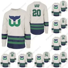 Hartford''Whalers''CUSTOM Center Ice Crew Jersey Sebastian Aho Gordie Howe Ron Francis Justin Williams Bobby Hull Pat Verbeek John McKenzie Je