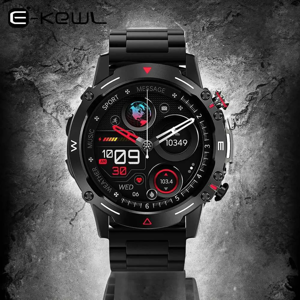 Inteligentne zegarki T-Rex Ultra Military Smart Watch AMOLED ABELLE-ON DISTRYKA IP68 Waterproof 100+ trybów sportowych Rugged Men Smartwatch Bluetooth Call YQ240125