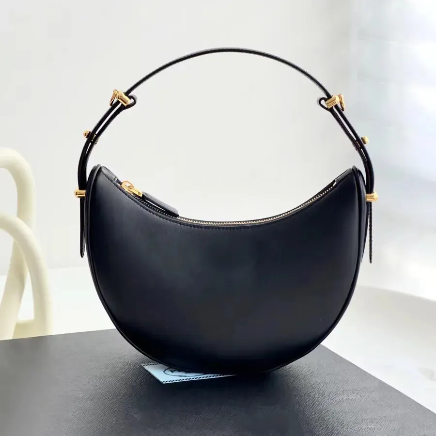 P Arque Designer 1BC194 Schoudertassen Luxe handtassen Damesmode Crossbody Klassieke Halve Maan Driehoek Reliëf Messenger Grote capaciteit Verbazingwekkende kwaliteit