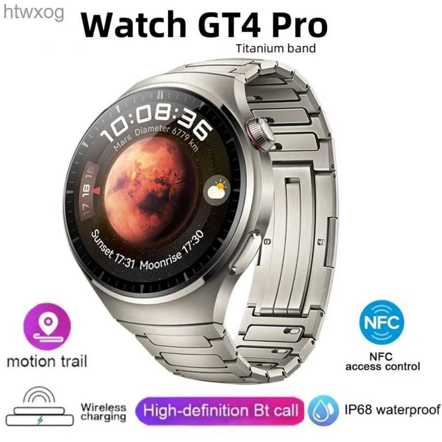 Smart Watches GT4 PRO Smart Watch Men For Watch 4 Pro 1.6 HD Screen Bluetooth Call GPS NFC Heart Rate Fitness SmartWatch New YQ240125