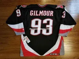 Shirts Custom Jerseys Doug Gilmour Vintage Ccm Jersey Black Goat Head Personalized Custom Jerseysization Men's Retro Ice Hockey Jersey