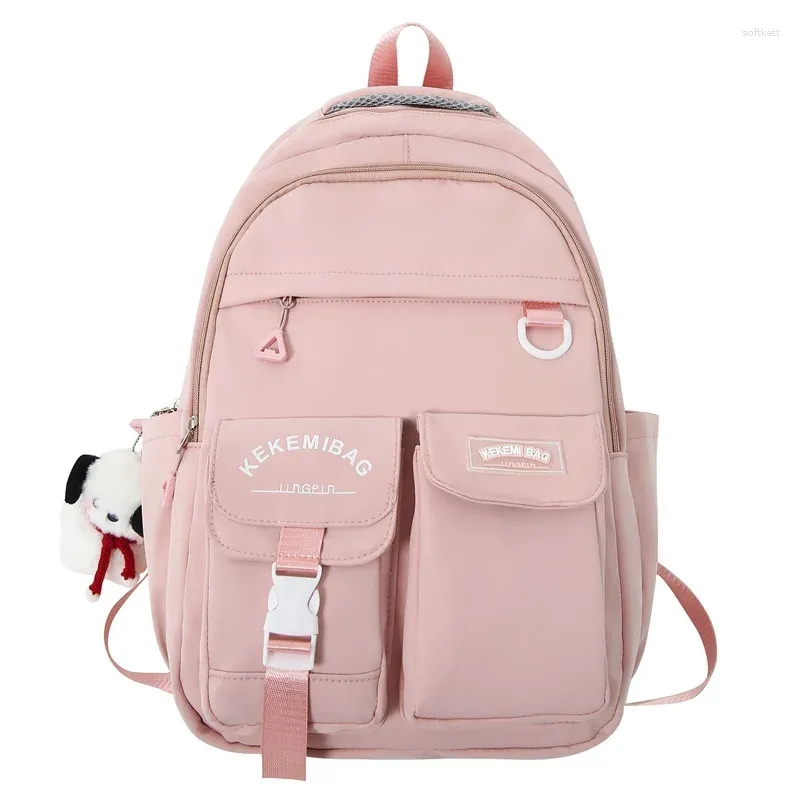 School Bags Middle For Teenagers Girls Student Backpack Women Nylon Bookbag Korean Bagpack