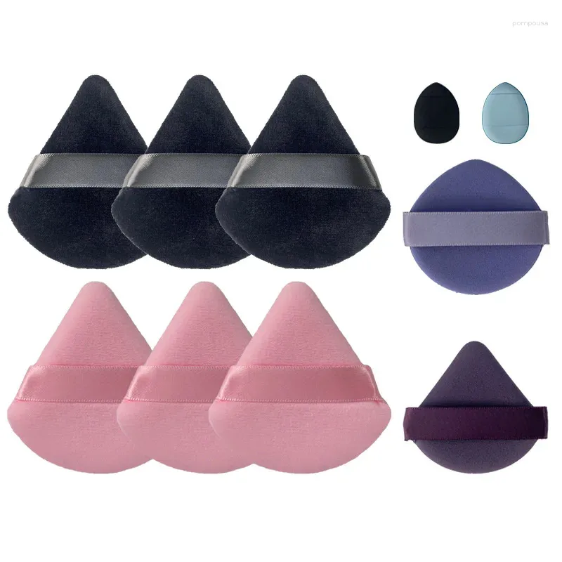 Makeup Sponges 10st Cosmetic Puff Set Foundation svamp kvinnor pulver grossist smink