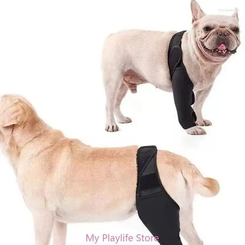 Vêtements pour chiens Protecteur de genouillère rembourré doux pour cuisse jambe chiot manchon de récupération respirant attelle de plaie