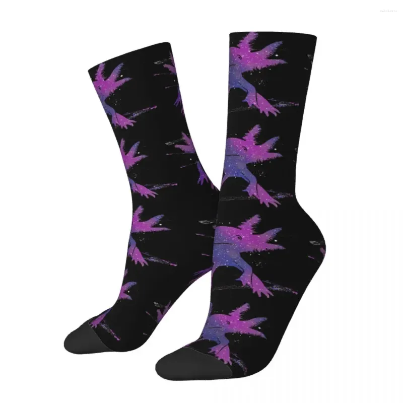 Skarpetki męskie hip hop retro śmieszne szalone unisex axolotl lover street w stylu szwu nowatorskie drukowane happy crew Sock Boys Prezent