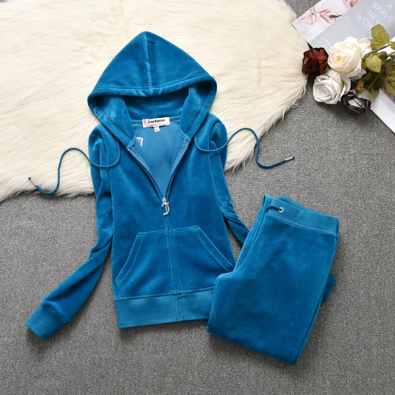 Women Velvet Tracksuit Set Hoodie And Pants Solid Color Velour Suit For Spring Autumn 2024 From Cui741852 42.12 DHgate.Com