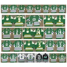 Hartford Vintage GH Whalers Jerseys 9 Gordie Howe 2 RICK LEY 14 DAVE KEON 5 MARK HOWE 21 BLAINE STOUGHTON 17 MIKE ROGERS JOHNSON Retro Hockey rare 1 STOUTON