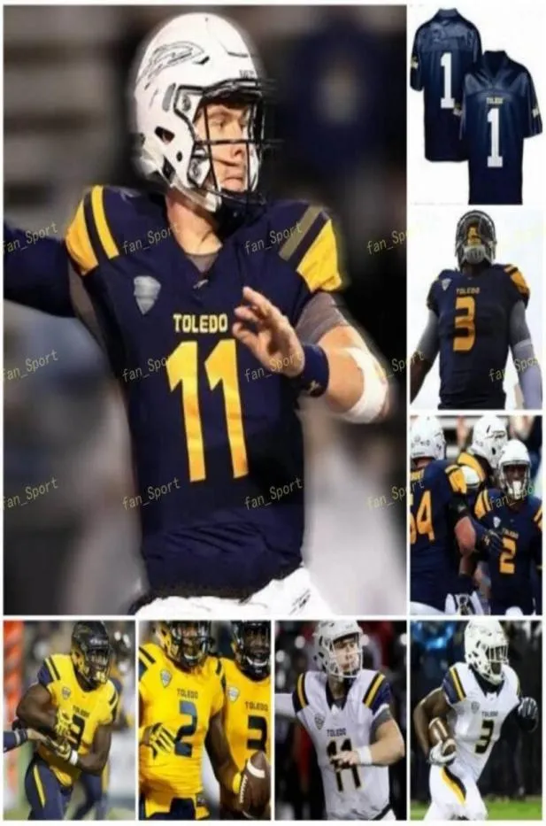 Koszulki College Toledo 21 Shakif Seymour 22 Bryant Koback 3 Diontae Johnson 3 Kareem Hunt Custom Football Stitched3775522