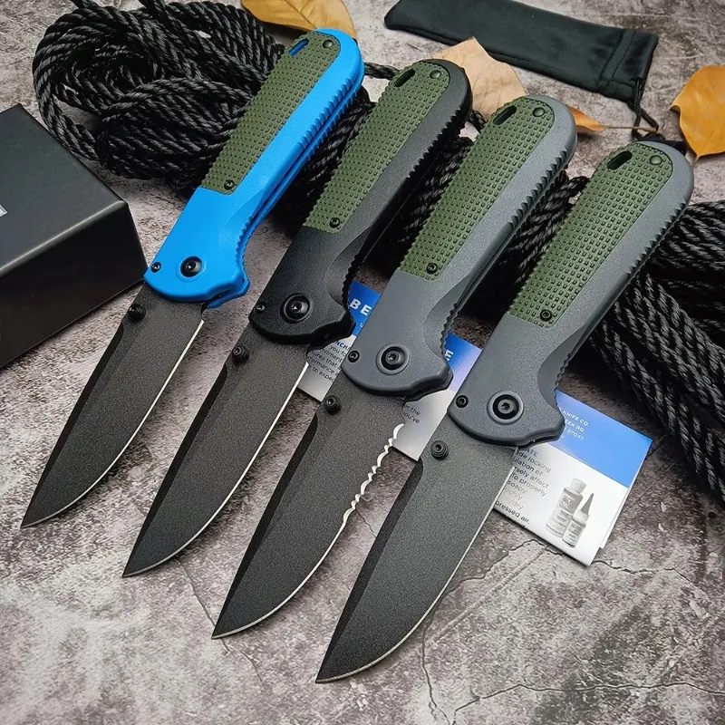 Новый складной нож BM 430 Redoubt, 3,55 дюйма, CPM-D2, графитовый черный, с простым лезвием, серо-синий, ручки из гривори 430BK, складной карманный нож BM535 BM560 BM15080 BM533 BM15031