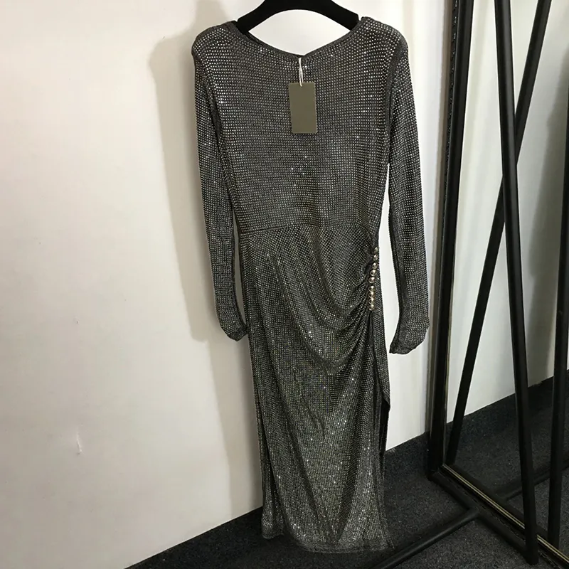 レディースプラスサイズのドレスフルダイヤモンドデザイナースカート