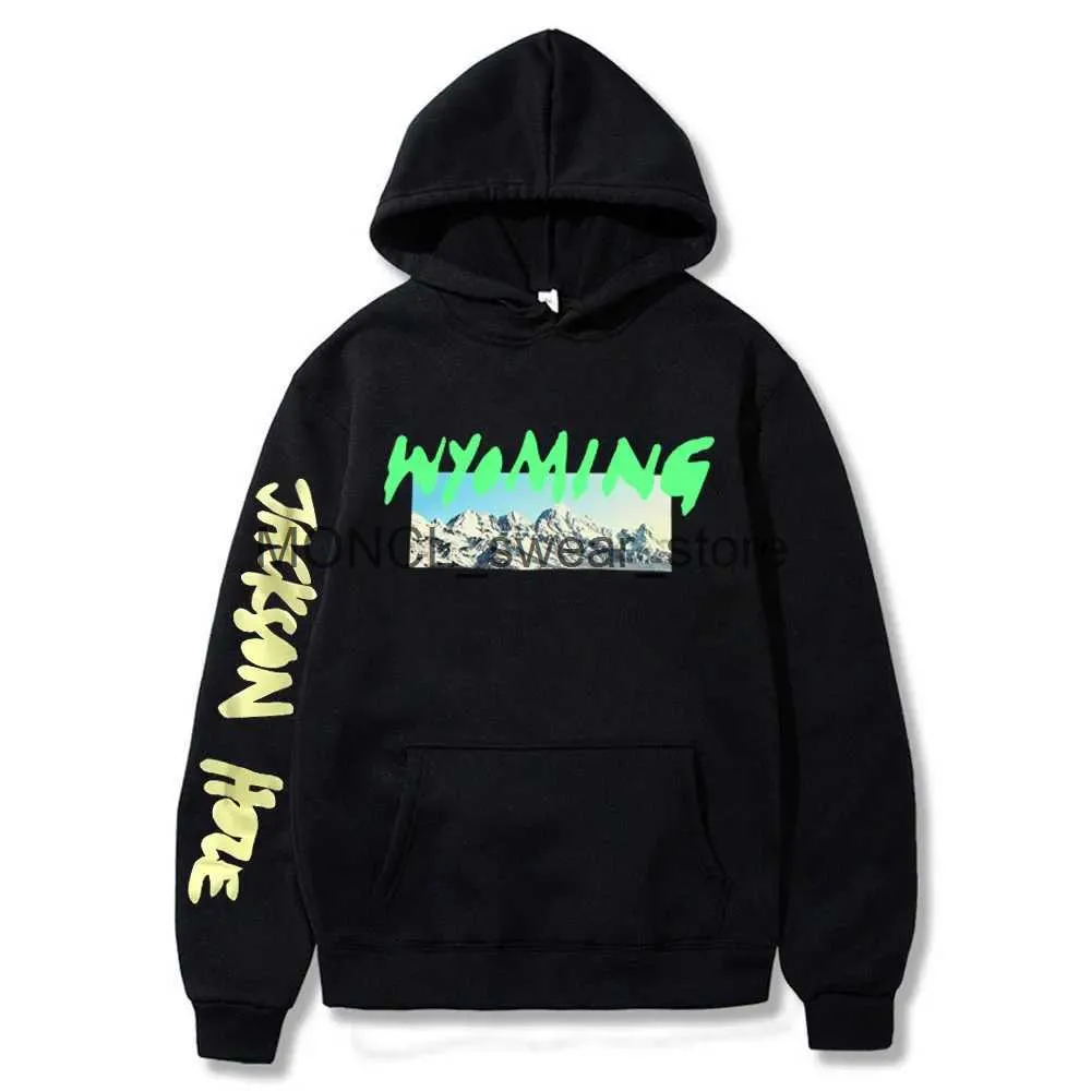 Men's Hoodies Sweatshirts Rapper Ye Wyoming Graphic Hoodie Men Hip Hop Oversized Hooded Sweatshirt Unisex Fashion Hoodies Rap Vintage ClothesH24125