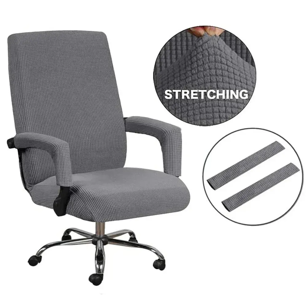 Waterproof Elastic Chair Covers Anti-dirty Rotating Stretch Office Computer Desk Seat Cover Removable Slipcovers Home Decor 240119