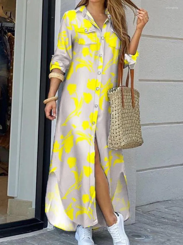 Shirt Dress Loose Dresses Long Save Big On Bulk Casual Long Dress