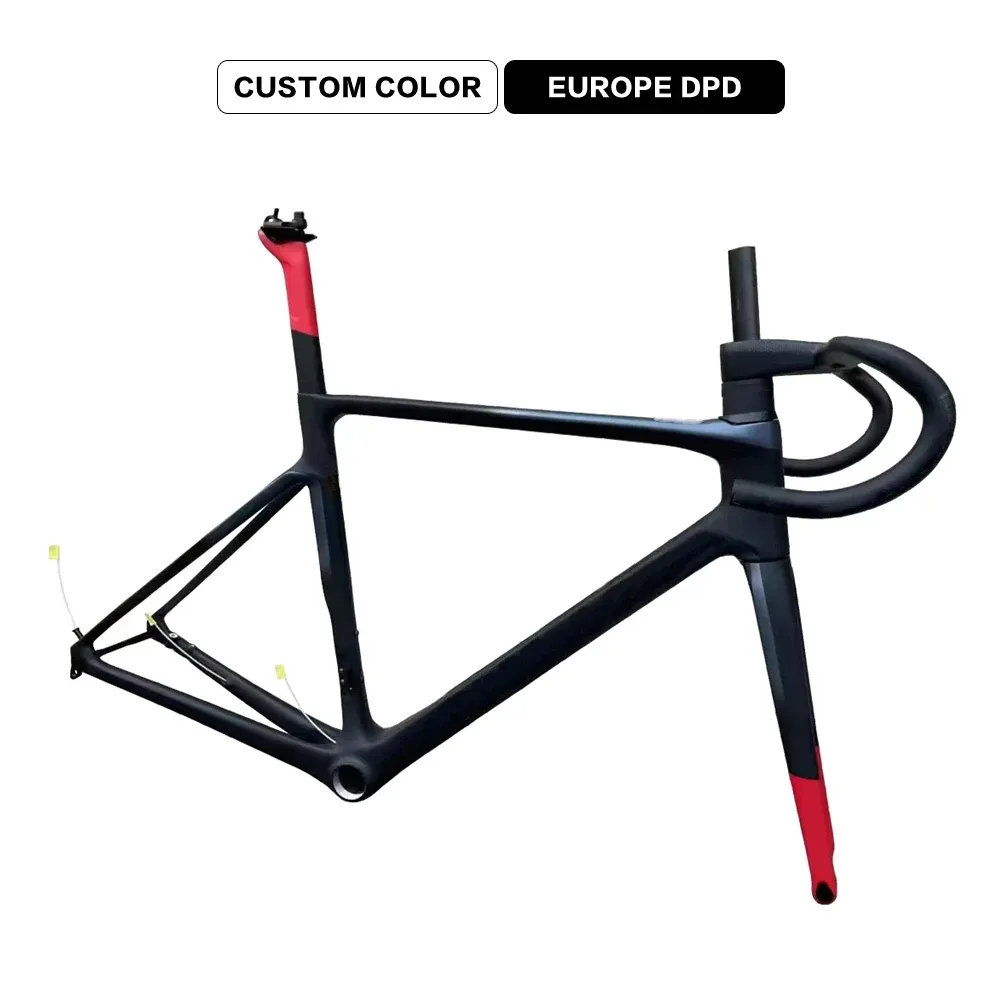 Nowy styl V4RS Carbon Road Ramka Czerwona Czarna szara z srebrnym logo Carbon Road Ramka: Frameet+widelc+Siedzą Post+zestaw słuchawkowy+zacisk