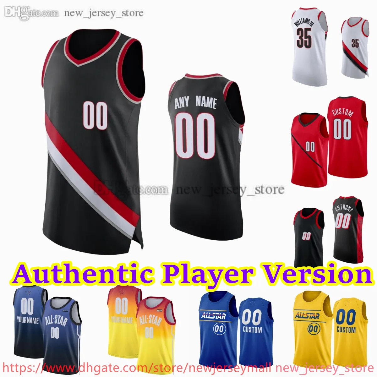 00 Scoothenderson Jerseyカスタムプレーヤーバージョン2 Deandreayton Basketball Authentic Stitched Jersey