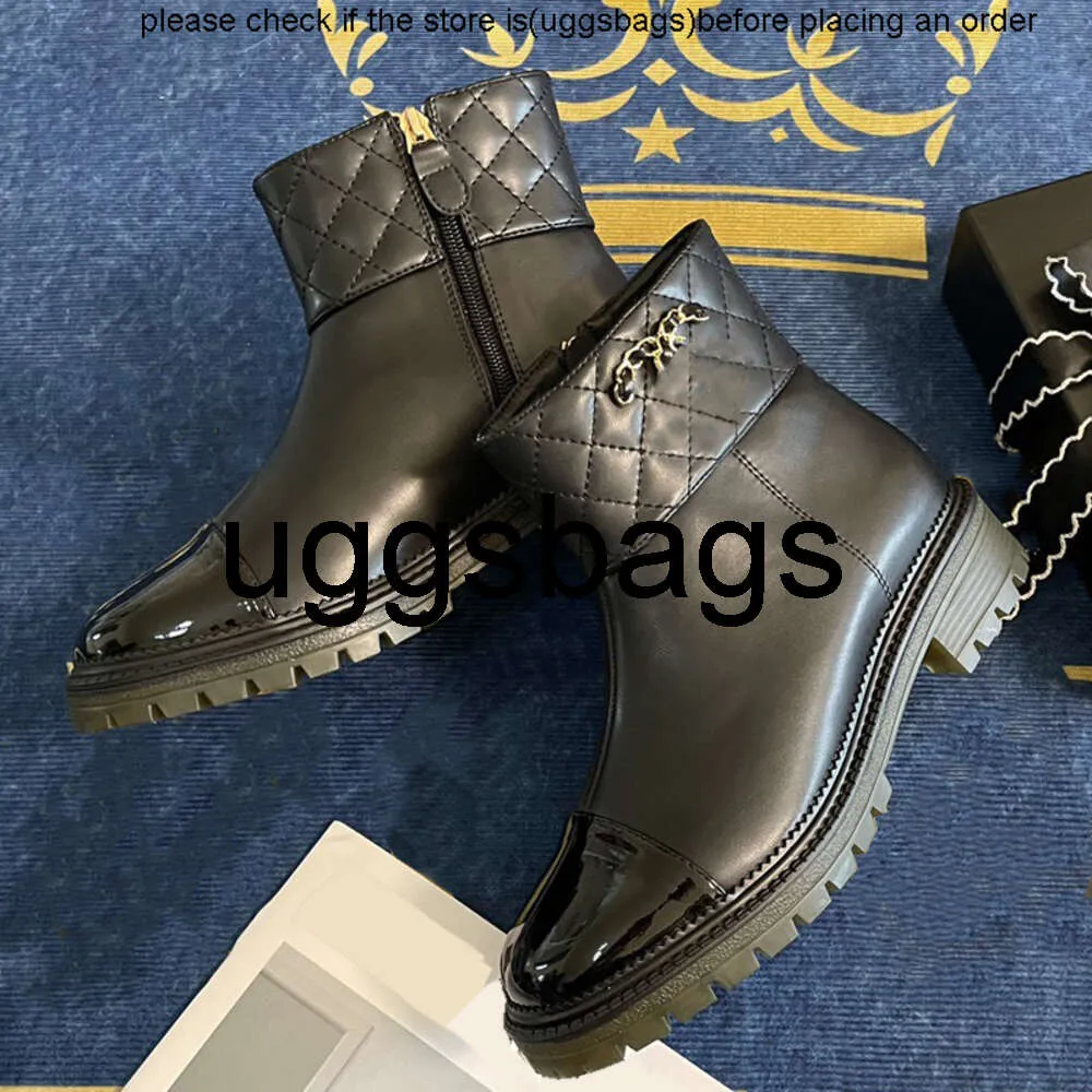 Bulk Chanells Womens Designer Winter Ladies Black Ankle Boots With Diamond Lattice Metal Lettering And Genuine Leather Martin Style With Thick Bottom And Side Zipper From Rickowenlucky 92.66 DHgate.Co...