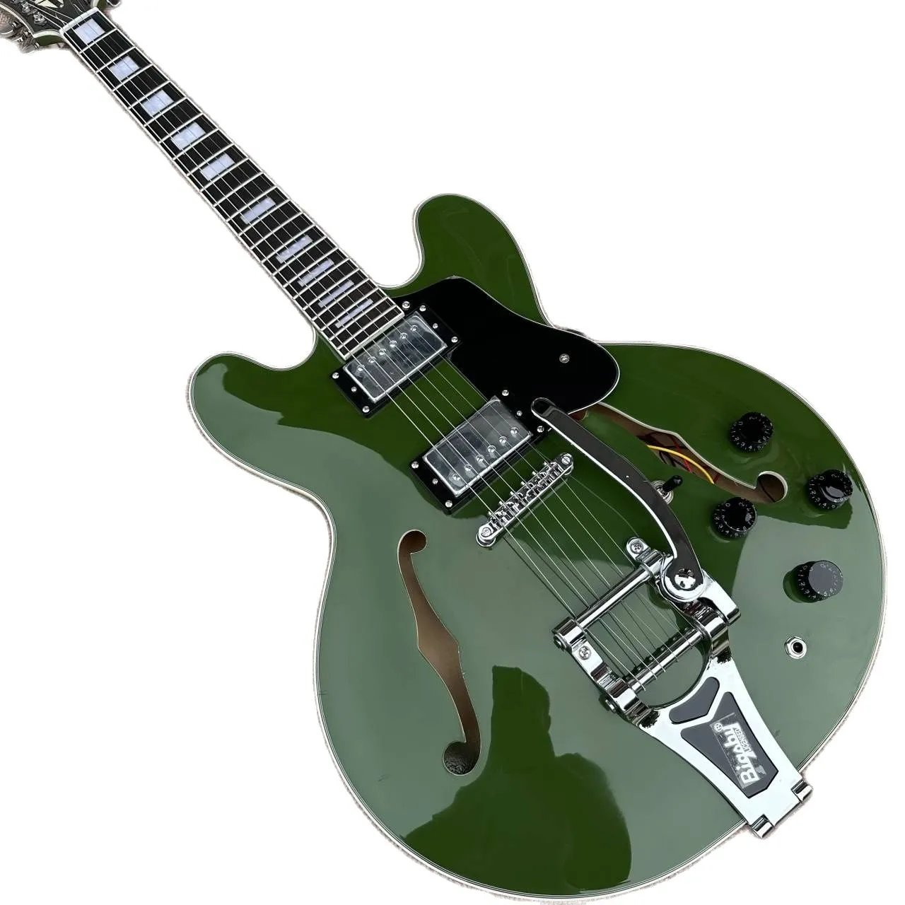 Custom Shop, Made in China, Hollow Body Jazz E S 3 35 Guitar, Big Sby Tremolo System, Chrome Hardware,