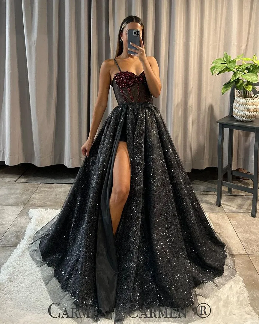 light blue elegant dress Light blue satin long prom dress, blue sweet 16 dress – toptby main image 0