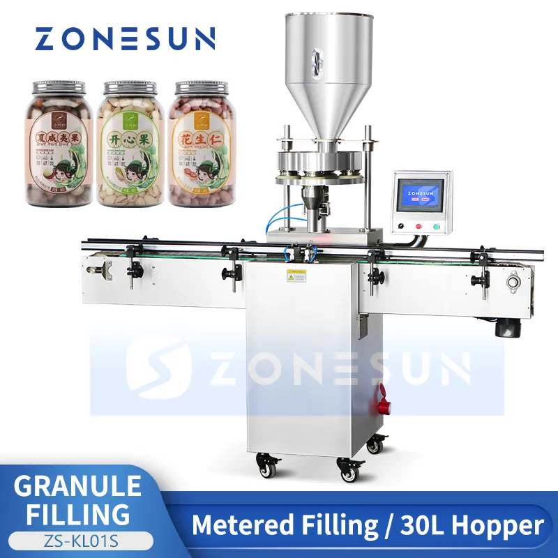 Zonesun 자동 부피 컵 필러 로터리 컵 충전 기계 과립 충전 장비 땅콩 포장 ZS-KL01S