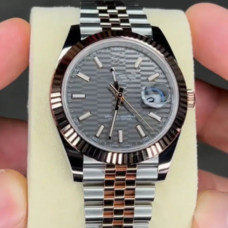 럭셔리 시계 자동 기계적 남성 시계 시계 운동 41mm 방수 손목 시계 상자 디자이너 남성 스테인리스 스틸 인쇄 다이얼 시계와 함께 비즈니스 비즈니스