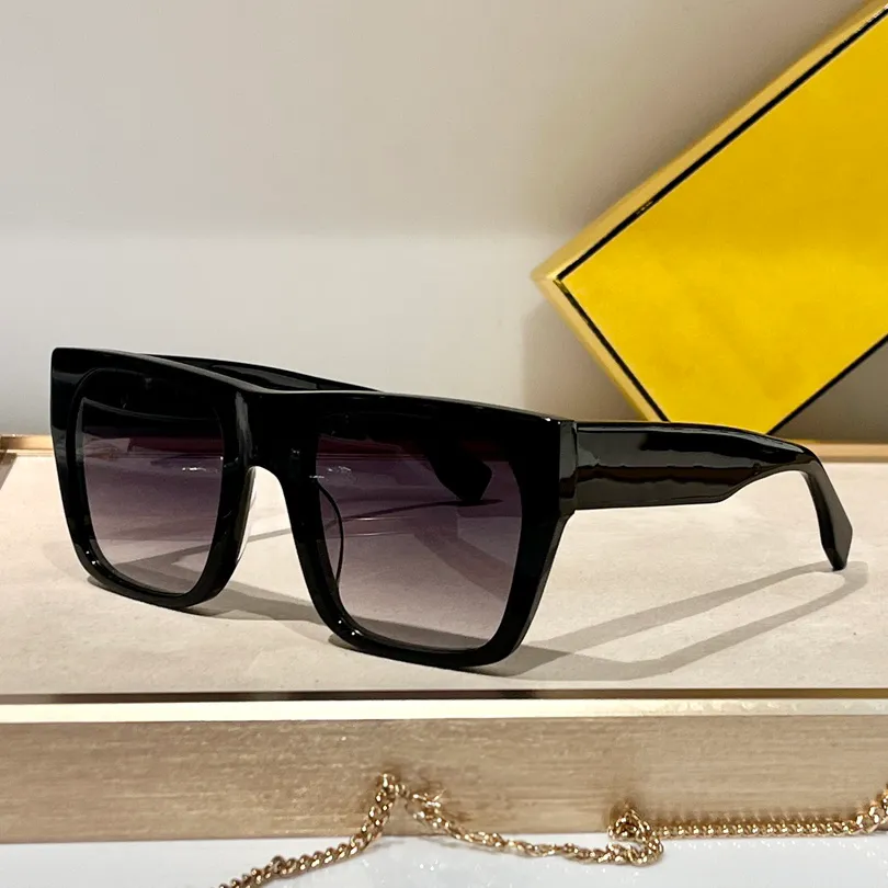 Fashion Designer Sunglasses for Men Women Summer 037 High Street Outdoor Style UV400 CR39 Retro Plate Acetate Square Full Frame Popularity Random Box