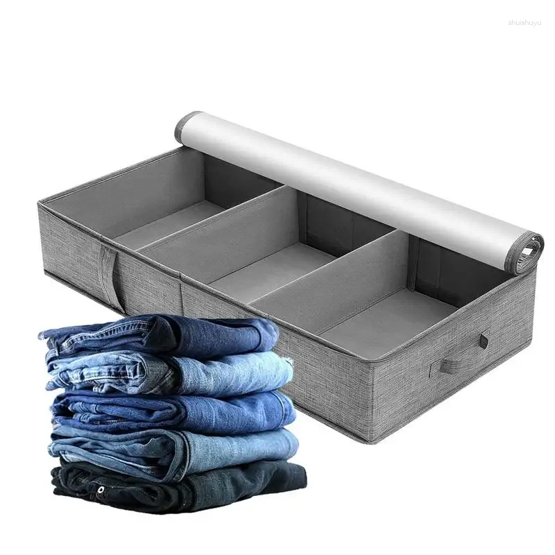 Stume da stoccaggio Coperte Box Multipurpose Coperte di asciugamano contenitori sotto il letto Organizzatore del guardaroba per camera da letto