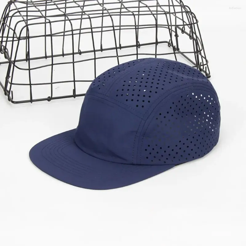 바이저 통기 가능한 5 개의 패널 야구 모자 남성 여성 패스트 드라이 스트리트 댄스 모자 태양 보호 나일론 스냅 백 hombre 모자