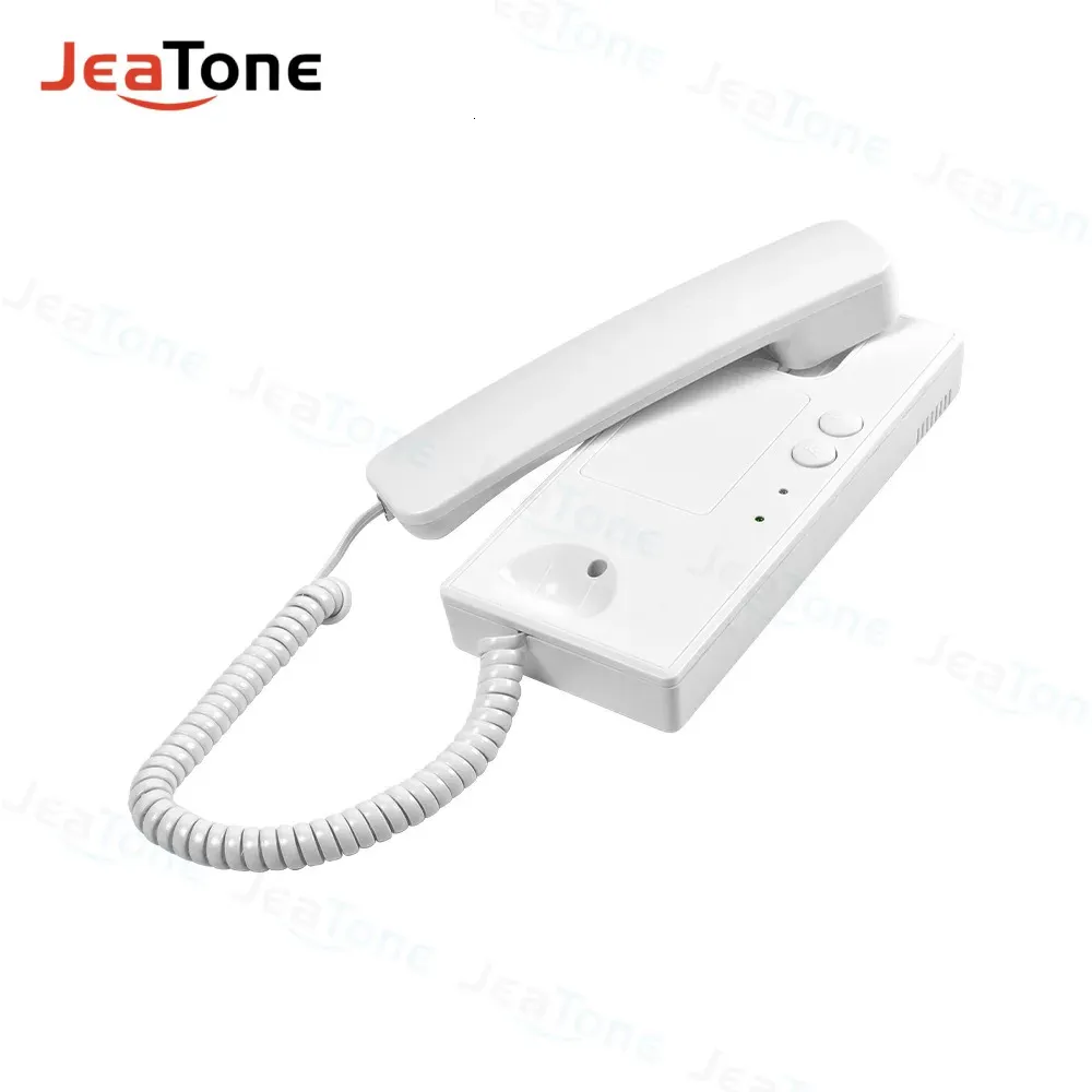 Jeatone Home Audio Handio Handset Doorman Phoneデュアルウェイトークを備えたアパート用の配線インターコムシステム