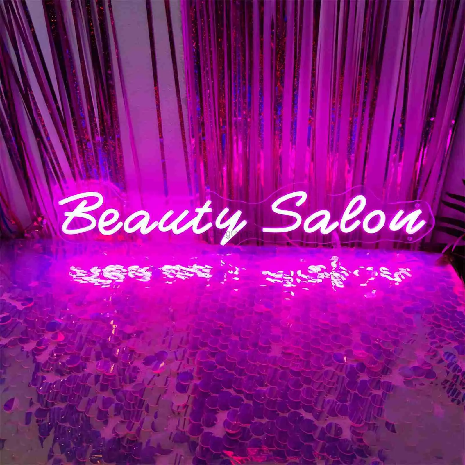 Led Neon Sign Beauty Salon Led Neon Lights Sign For Wall Room Decor Salon Studio Bedroom Decation Hanging Business Neon LED Signs Night Lamp YQ240126