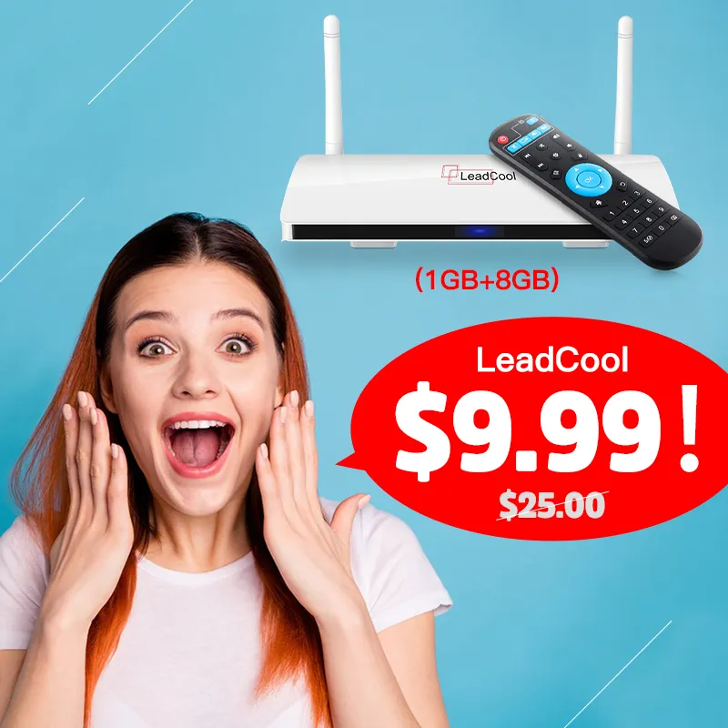 USD9.99 LeadCool AndroidセットFrance Fruce Fastから送信Fast No Tax S905W 1GB 8GBQQUAD CORE ANDROID 9.0 TV BOX 2.4G WIFI 4Kメディアプレーヤー