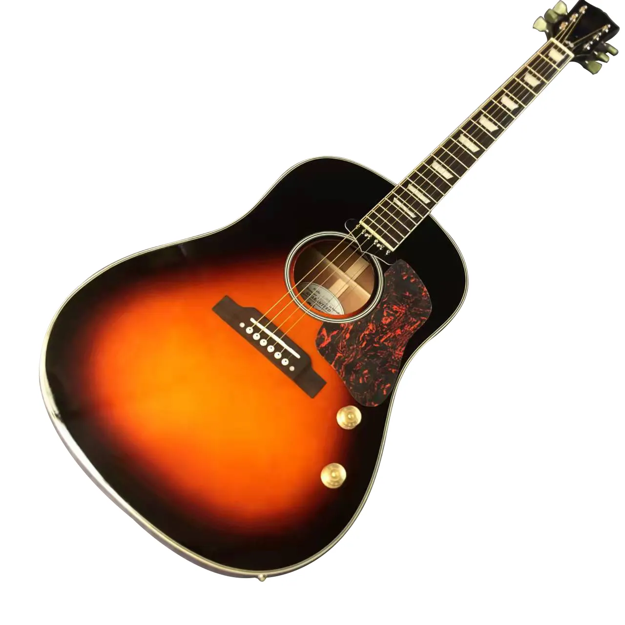 40 tum 160 -serie Sidan Single Sunset Color Box Wood Guitar