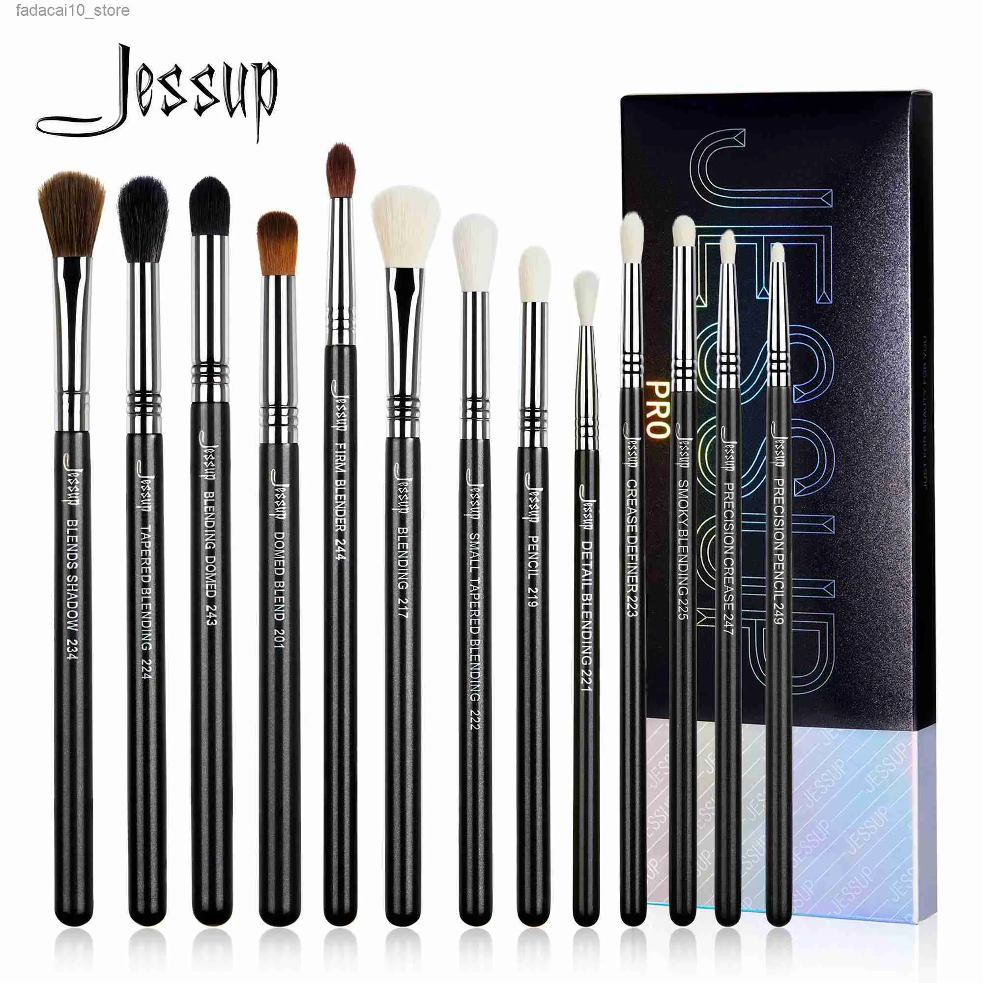 Makeup Brushes Jessup Eye Makeup Brushes Set Professional Eye Blending Brush Synthetic Blends Shadow Creas Pencil Smoky T338 Q240126