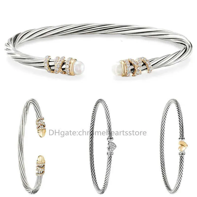 Bracelet pour femmes rétro ethnique cerceau Style Punk 925 argent Sterling plaqué amour or Bracelet concepteur bracelets bijoux de luxe