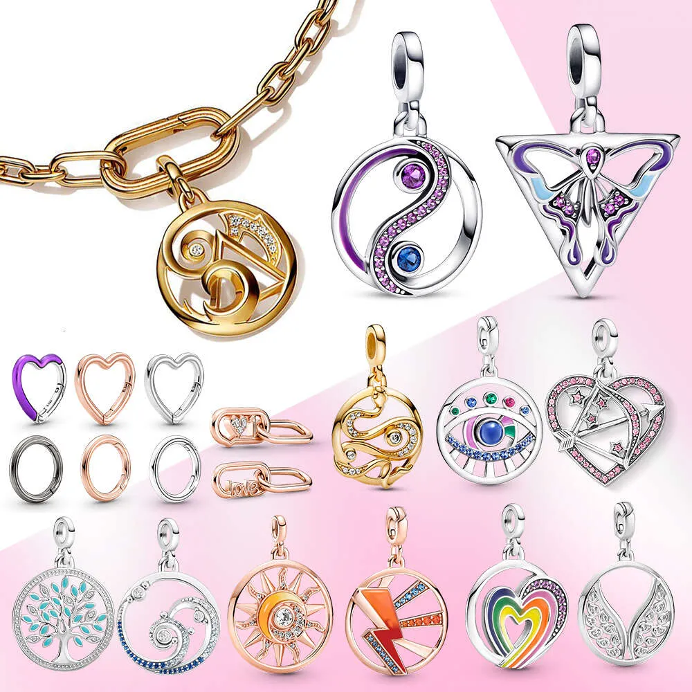 Sterling Sier ME Heart Pendant Butterfly Me Charm Fit Original Me Bracelet For Women Fashion Jewelry Gift