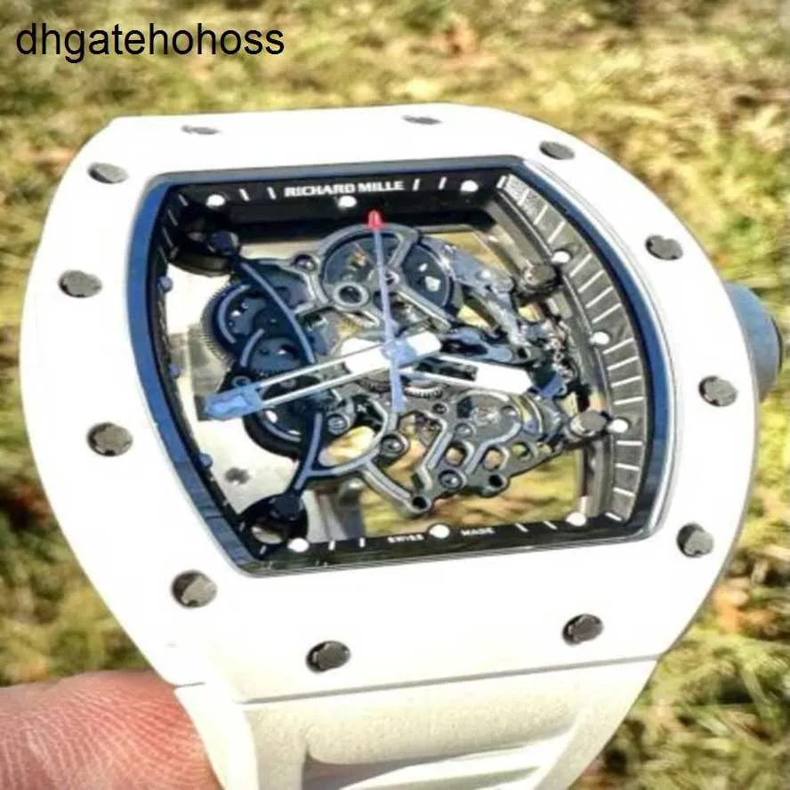 Richardmills Orologio svizzero Top Orologi automatici Richardmillsr Bubba Watson ceramica bianca Rm055 in buone condizioni