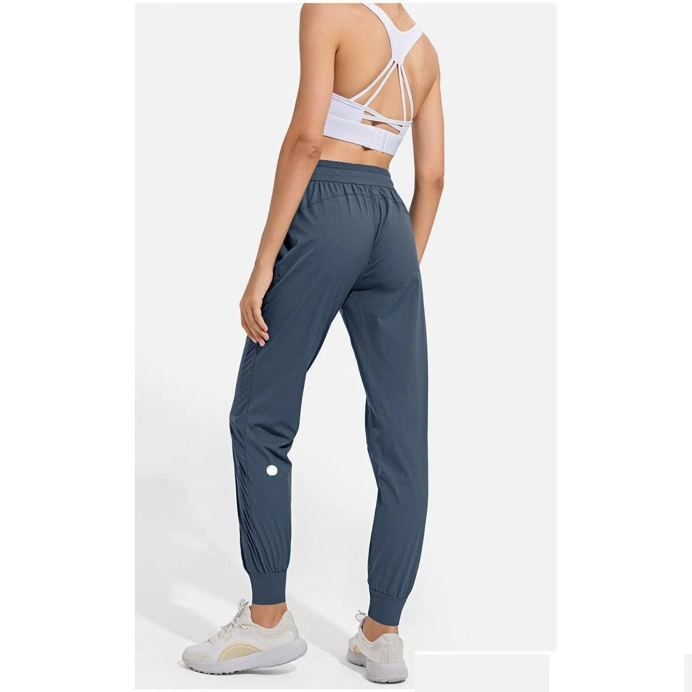 Completo da yoga Completo da yoga Ll-Ydk01 Pantaloni da allenamento Pantaloni da donna Pantaloni larghi Nono Excerise Sport Palestra Corsa Casual Pantaloni lunghi con fascia alla caviglia El Dhogq