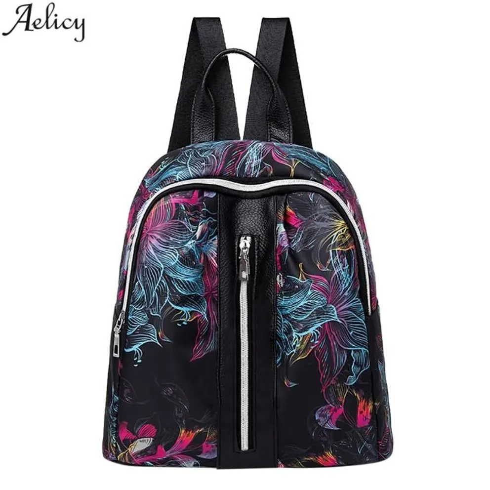 Aelglacial femmes mode sac à dos filles lambrissé sac d'école femme grande capacité ordinateur sacs à dos femmes sac à bandoulière NEW252z