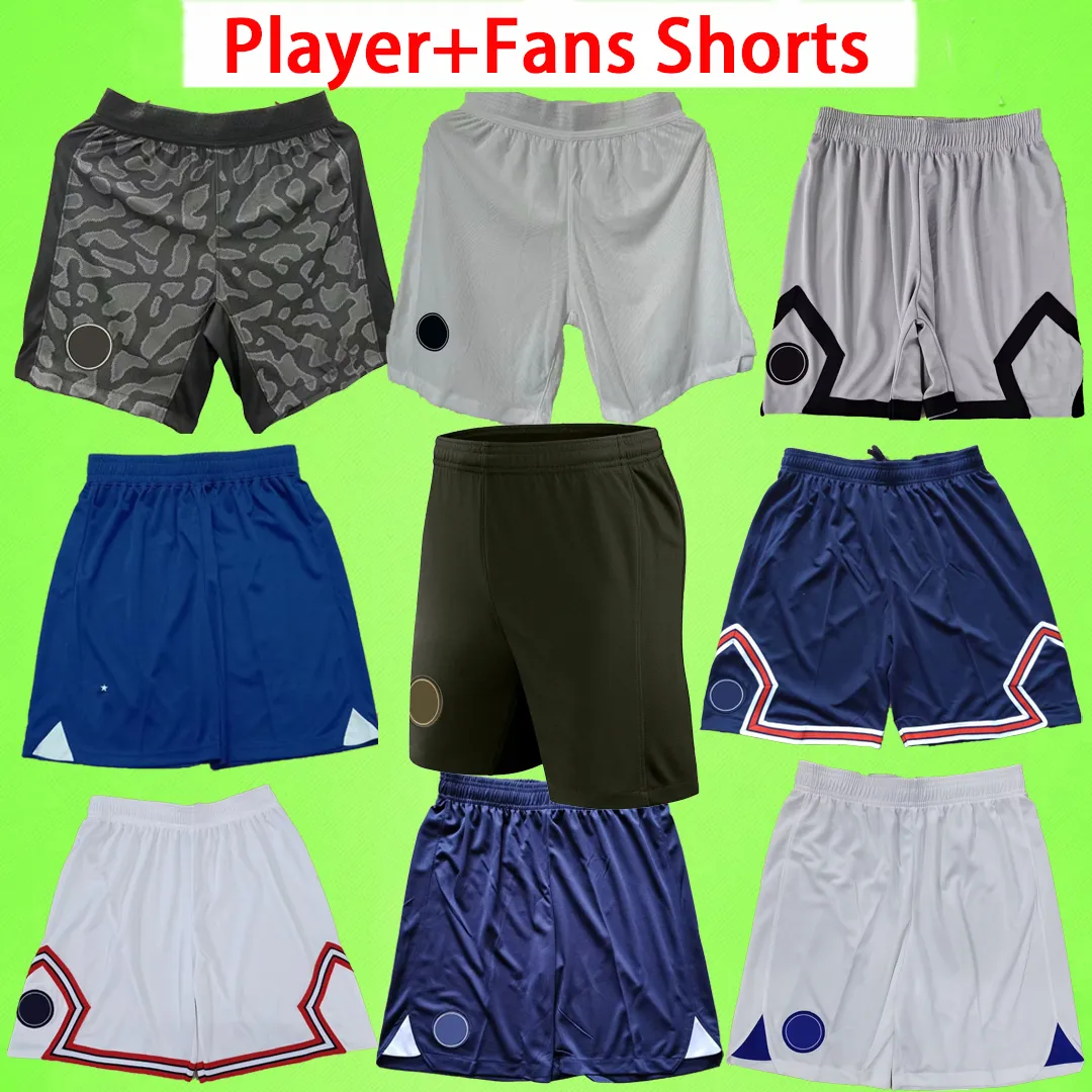 Spelarfans version 2023 2024 Mbappe Soccer Shorts Fourth 21 22 23 24 Home Away Third Football Pants G.Ramos Kolo Muani Hakimi Zaire-Emery Short de Foot 4th Black