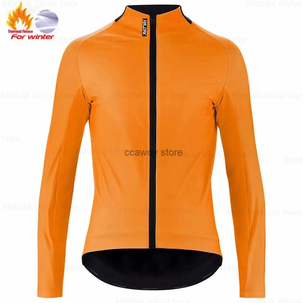 Men's T-Shirts RAUDAX WINTER JACKET Thermal Fece Men Cycling Jacket Long Seve Cycling Jersey Five Colors Mountain Bike Warm Bicyc JacketsH24126