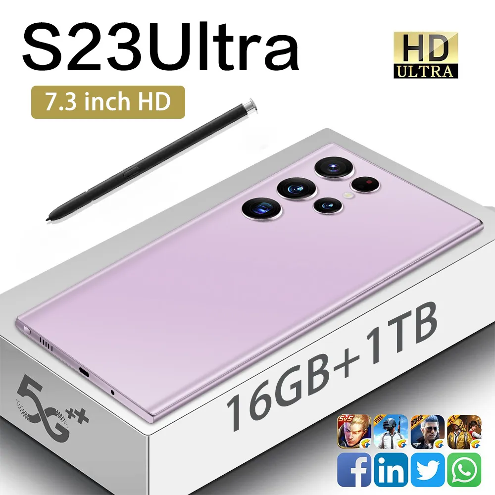 S23ultra ponto transfronteiriço 4g todos netcom novo quente 6.7 smartphone android 3 64 entrega de comércio exterior