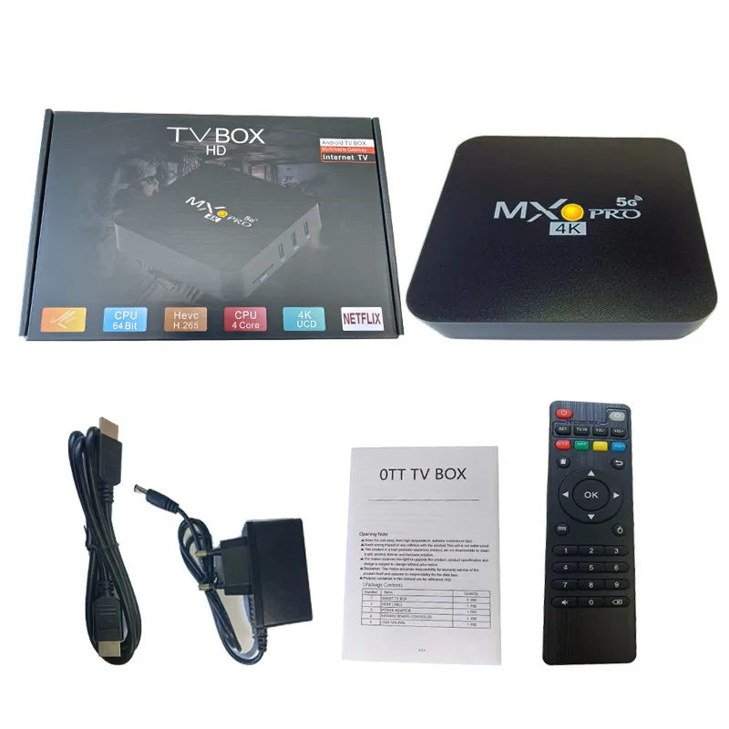 TV BOX MX9pro MX0 PRO appena aggiornato, dotato di sistema Android 11, con set-top box 4K ad alta definizione