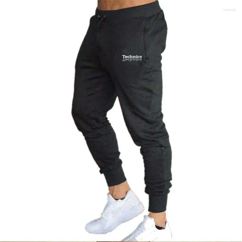 Men's Pants Technics 2024 Men Printing Dj 1200 Turntable Music Fashion Brand Sweatpants Stripe Casual Slim High Quality Harajuku