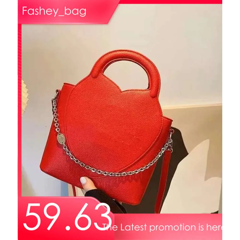 Real cowhide bag bucket bag women one shoulder crossbody bag designer handbag Litchi grain chain decoration tote luxury shopping bags leather bags purses backpack