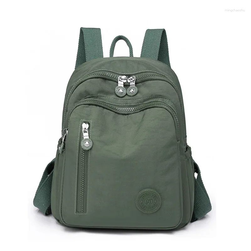 School Bags Women Mini Backpacks 2024 Large Capacity Waterproof Nylon Travel Bagpack Multi-pocket For Teenage Girls Mochilas
