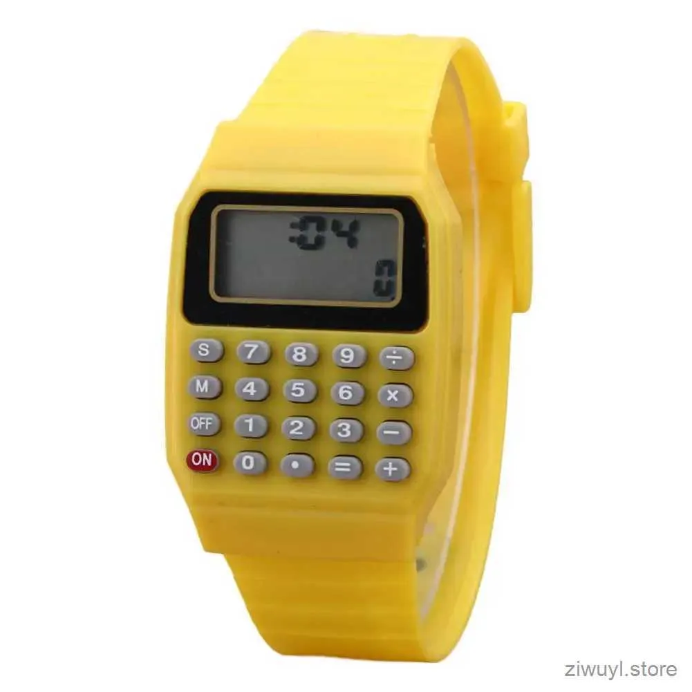 Калькуляторы Детские цифровые квадратные наручные часы Мини портативный калькулятор Инструмент для экзамена Детский подарок